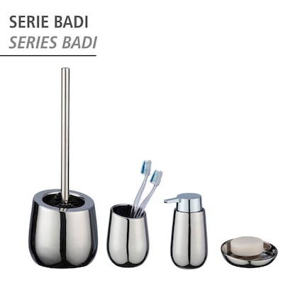 Artikelbild 5 für WENKO WC-Garnitur Badi chrom, glänzend Stein, Artikelnummer 530636