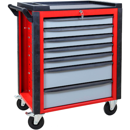 Artikelbild 4 für ADB HQ Werkstattwagen schwarz 7 Schubladen, Artikelnummer 892450
