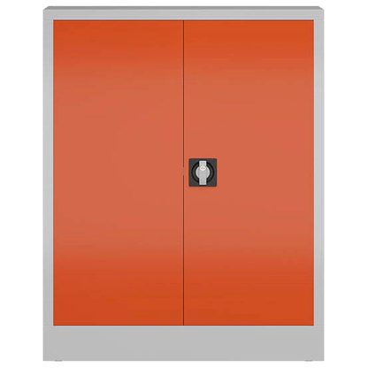 Artikelbild 3 für ClassiX Metallschrank X-530314 feuerrot, lichtgrau 80,0 x 38,0 x 100,0 cm, aufgebaut, Artikelnummer 182299