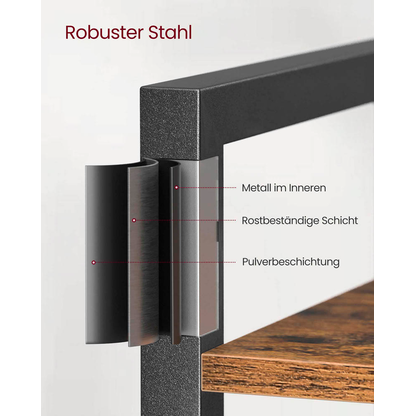 Artikelbild 6 für VASAGLE Bücherregal braun, schwarz 80,0 x 30,0 x 186,0 cm, Artikelnummer 289878
