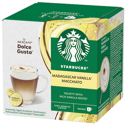 Artikelbild 3 für NESCAFÉ DOLCE GUSTO® STARBUCKS® Macciato Madagascar Vanilla Kaffeekapseln, mild, 6 Portionen, Artikelnummer 613259