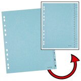 Artikelbild 1 für office discount Trennblätter DIN A4 0-9 blau, 250 g/qm, 100 St., Artikelnummer 557892