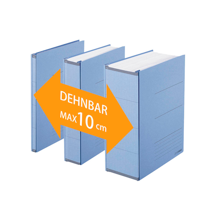 Artikelbild 2 für PLUS JAPAN Zero Max Ordner blau Karton 1-10 cm DIN A4, Artikelnummer 265532