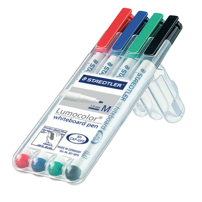Artikelbild 2 für STAEDTLER pen Whiteboard-Marker farbsortiert 1,0 mm, 4 St., Artikelnummer 136259