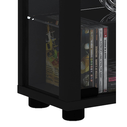 Artikelbild 2 für VCM my home Lumo Maxi Vitrine schwarz 8 Fachböden mit Beleuchtung, Artikelnummer 781551