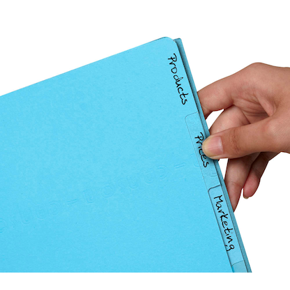 Artikelbild 3 für 5 ELBA Personalhefter chic ULTIMATE Karton blau 5 x kaufmännische Heftung, Artikelnummer 796268