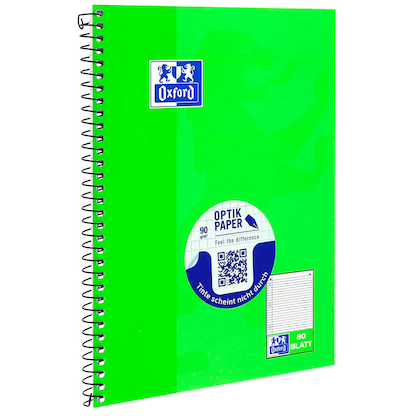 Artikelbild 9 für OXFORD Collegeblock Schule Kleinformat liniert DIN A5 Innenrand, 1 Block, Artikelnummer 759677