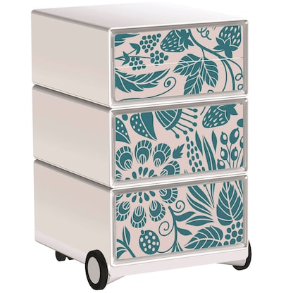 Artikelbild für PAPERFLOW easyBox Garden Factory Rollcontainer weiß, bunt 4 Auszüge 39,0 x 43,6 x 64,2 cm, Artikelnummer 215768