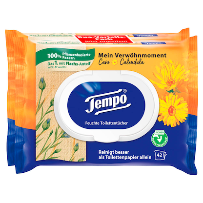 Artikelbild 17 für Tempo Feuchtes Toilettenpapier Mein Verwöhnmoment Duo-Pack 1-lagig, 2x 42 Tücher, Artikelnummer 195592