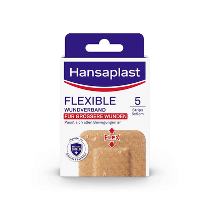 Artikelbild für Hansaplast Wundverband Pflaster FLEXIBLE 48829 mittelbeige 60 x 90 mm, 5 St., Artikelnummer 577329