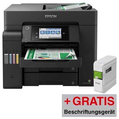 Artikelbild 22 für AKTION: EPSON EcoTank ET-5805 4 in 1 Tintenstrahl-Multifunktionsdrucker schwarz + GRATIS EPSON Beschriftungsgerät LW-C410 mit 100 Euro CashBack, Artikelnummer 648849