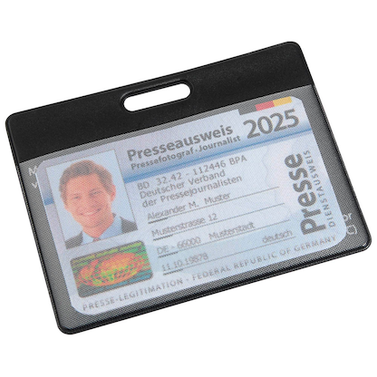 Artikelbild 10 für HIDENTITY® Dokumentenhülle Hidentity Admission schwarz 9,5 x 7,5 cm, 1 St., Artikelnummer 809053