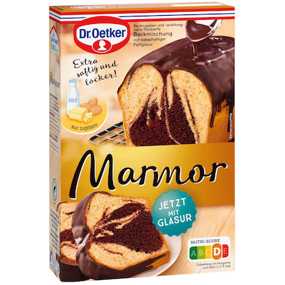 Artikelbild für Dr. Oetker Marmor Kuchen Backmischung 475,0 g, Artikelnummer 832354