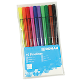 Artikelbild 1 für DONAU Fineliner farbsortiert 0,4 mm, 10 St., Artikelnummer 931725