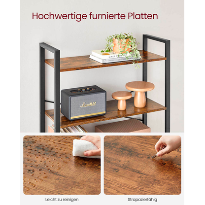 Artikelbild 9 für VASAGLE Bücherregal braun, schwarz 80,0 x 30,0 x 186,0 cm, Artikelnummer 289878