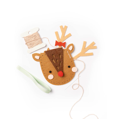 Artikelbild 3 für folia Nähset Mini Filzinies RENTIER braun, Artikelnummer 692357