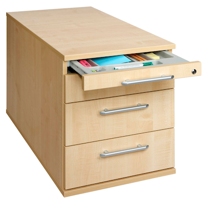 Artikelbild 9 für HAMMERBACHER Solid TC30 Rollcontainer ahorn 4 Auszüge 42,8 x 80,0 x 51,2 cm, Artikelnummer 293516