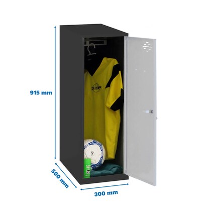 Artikelbild 2 für Simonrack Spind SIMONLOCKER DISM SINGLE anthrazit, grau 8425437108570, 1 Schließfach 30,0 x 50,0 x 91,5 cm, Artikelnummer 354299