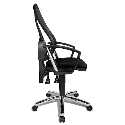 Artikelbild 4 für Topstar Bürostuhl Point 60 Netz Plus, G200 Stoff schwarz, Gestell chrom, Artikelnummer 383109