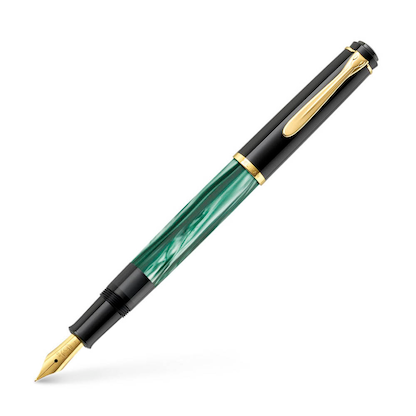 Artikelbild 2 für Pelikan Classic M200 Kolbenfüller grün-marmoriert/gold F (fein), Artikelnummer 410783