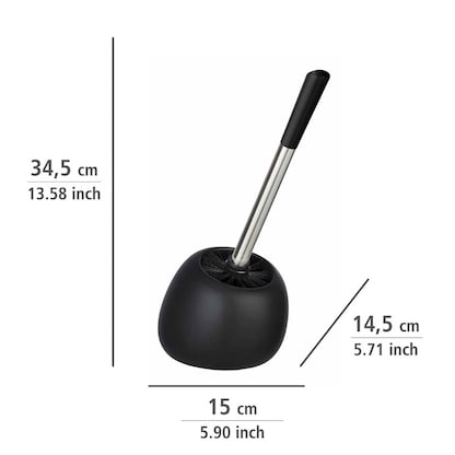 Artikelbild 2 für WENKO WC-Garnitur Polaris schwarz matt Stein, Artikelnummer 813883