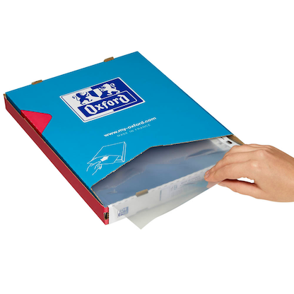 Artikelbild 5 für 100 OXFORD Prospekthüllen DIN A4 transparent genarbt 0,12 mm, Artikelnummer 704940
