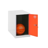 Artikelbild 1 für Simonrack Spind SIMONLOCKER DISM weiß, orange 8425437116490, 1 Schließfach 30,0 x 50,0 x 47,5 cm, Artikelnummer 354397