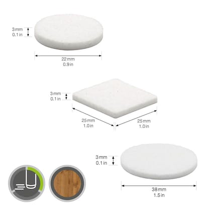 Artikelbild 3 für WAGNER® design yourself EH 1774 Filzgleiter-Set Stoff, Artikelnummer 420168