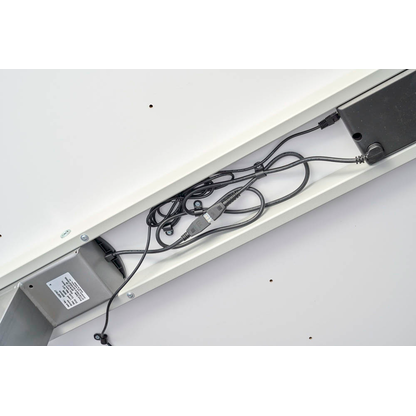 Artikelbild 9 für HAMMERBACHER XDKB19 elektrisch höhenverstellbarer Schreibtisch ahorn rechteckig, C-Fuß-Gestell silber 180,0 x 80,0 cm, Artikelnummer 838173