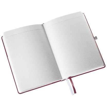 Artikelbild 4 für LEITZ Notizbuch Style DIN A5 kariert, granat rot Hardcover 160 Seiten, Artikelnummer 290054