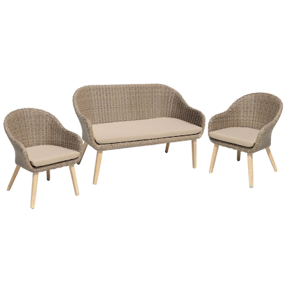 Artikelbild 22 für Garden Pleasure Loungegruppe Pueblo beige, braun Kunststoff, Metall, 6-teilig, Artikelnummer 477137