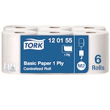 Artikelbild 1 für 6 TORK Putztuchrollen Universal 1-lagig hochweiß, Artikelnummer 452862