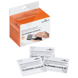 Artikelbild 1 für DURABLE Bildschirm-Reinigungstücher TELEPHONE CLEAN 50 weiß, 50 Tücher, Artikelnummer 363529