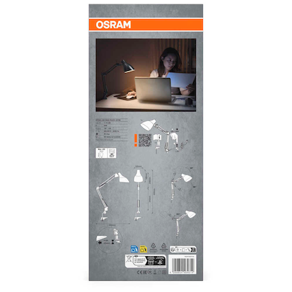 Artikelbild 5 für OSRAM Office Line Desk Pear Clip E27 Schreibtischlampe schwarz 11 W mit Tischklemme, Artikelnummer 710029