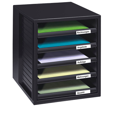 Artikelbild 3 für HAN Schubladenbox Schrank-Set schwarz 1401-13, DIN A4 mit 5 Schubladen, Artikelnummer 359042