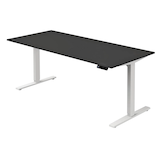 Artikelbild 1 für Kerkmann Move 3 elektrisch höhenverstellbarer Schreibtisch anthrazit rechteckig, T-Fuß-Gestell weiß 180,0 x 80,0 cm, Artikelnummer 574710