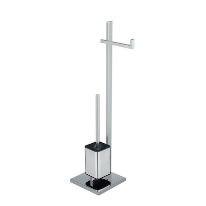 Artikelbild 4 für WENKO WC-Garnitur Quadro silber Metall, Artikelnummer 811964