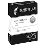 Artikelbild 1 für CHRONOPLAN Kalendereinlage 2025 Jahres-Set mit Tagesplänen A5, Artikelnummer 354449