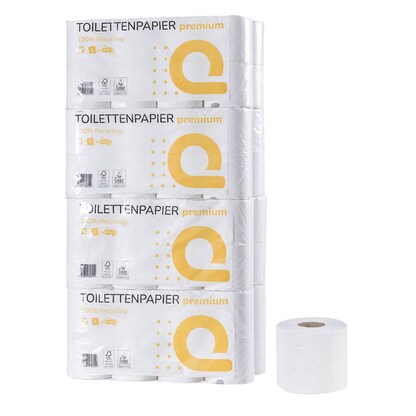 Artikelbild für Huchtemeier Papier Toilettenpapier Premium 3-lagig, 64 Rollen, Artikelnummer 659009