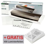 Artikelbild 1 für AKTION: LEITZ iLAM Home Office A3 Laminiergerät-Set bis DIN A3 + GRATIS 100 Laminierfolien, 80 micron, A4, Artikelnummer 681359