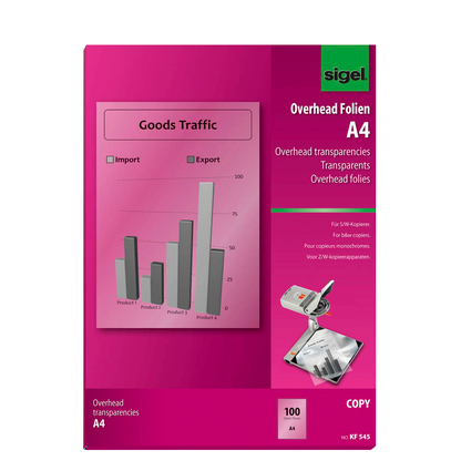 Artikelbild 6 für SIGEL Kopierfolien KF545 glatt, 100 St., Artikelnummer 328492