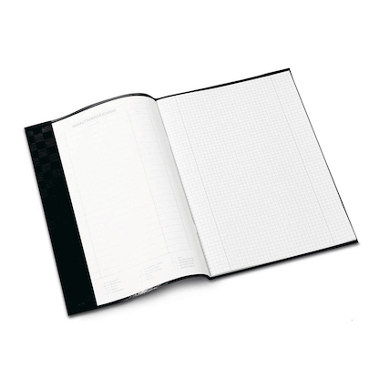 Artikelbild 2 für HERMA Heftumschlag mit Baststruktur schwarz Kunststoff DIN A4, Artikelnummer 772812