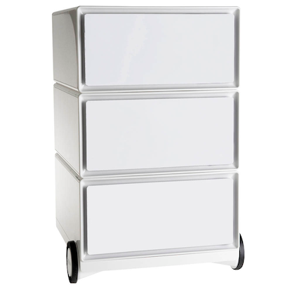 Artikelbild für PAPERFLOW easyBox Rollcontainer weiß 3 Auszüge 39,0 x 43,6 x 64,2 cm, Artikelnummer 170757