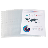 Artikelbild 1 für 10 OXFORD Prospekthüllen Vario Zipp DIN A4 transparent genarbt 0,08 mm, Artikelnummer 135806