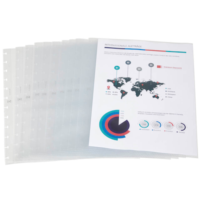 Artikelbild 21 für 10 OXFORD Prospekthüllen Vario Zipp DIN A4 transparent genarbt 0,08 mm, Artikelnummer 135806