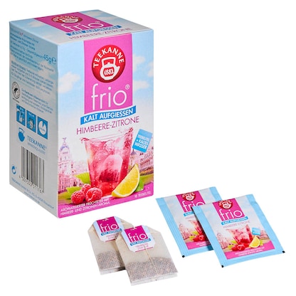 Artikelbild für TEEKANNE frio Himbeere Zitrone Tee 18 Portionen, Artikelnummer 108702