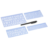 Artikelbild 1 für WEDO Buchstabenschablonen-Set blau, Artikelnummer 816987