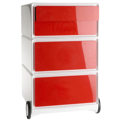 Artikelbild 3 für PAPERFLOW easyBox Rollcontainer weiß, rot 4 Auszüge 39,0 x 43,6 x 64,2 cm, Artikelnummer 170833