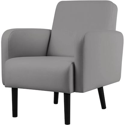 Artikelbild 2 für meet powered by PAPERFLOW Sessel LISBOA grau schwarz Kunstleder, 1 St., Artikelnummer 851354