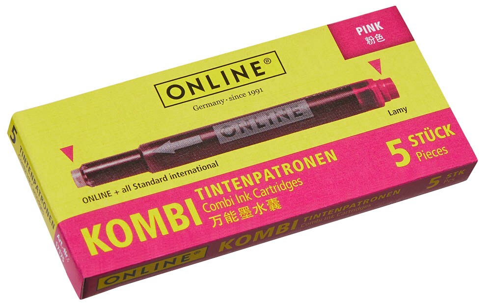Monteverde Tintenpatronen Rot – 6 Stück, Standard-Größe Für Viele Füllhalter